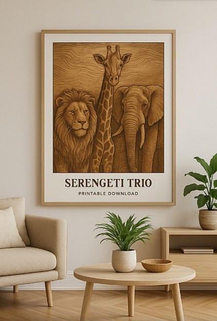 African Wildlife Wall Art